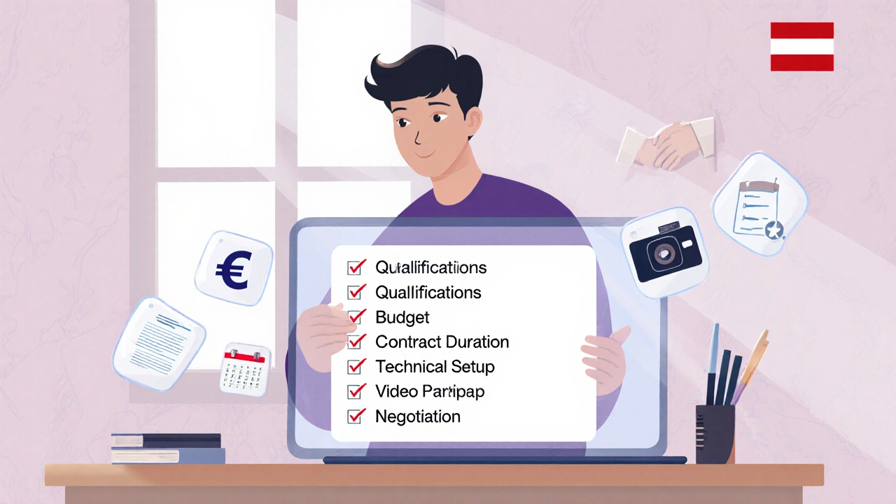 Schüler erstellt auf einem Transparent‑Screen eine Checkliste für die Auswahl eines Physik‑Nachhilfelehrers.