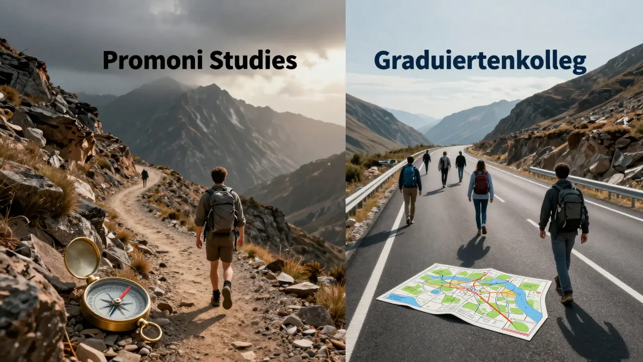 Zwei Wege zur Promotion: freier Pfad im Vergleich zu strukturiertem Weg