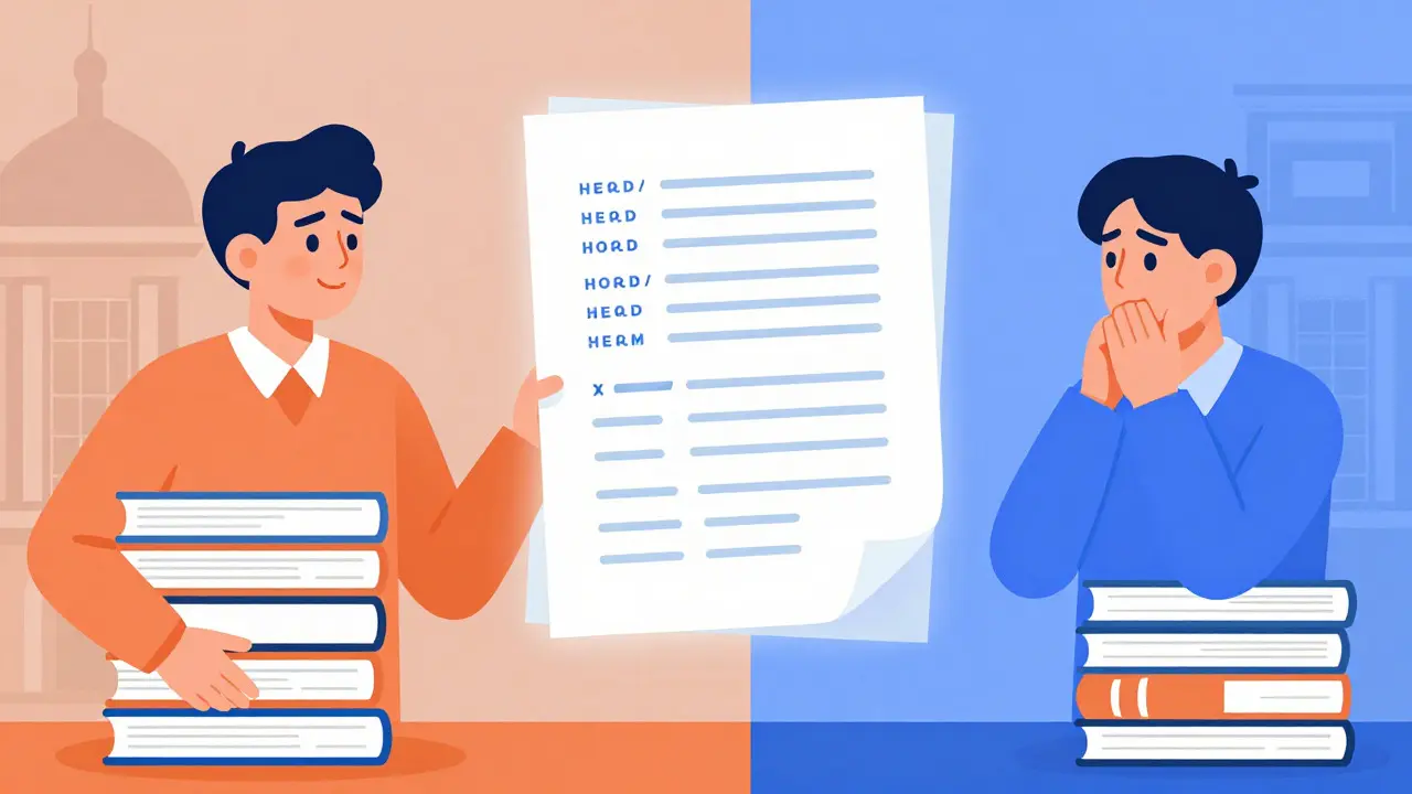 Illustration zur Ungleichheit bei der Zentralmatura für verschiedene Schulformen