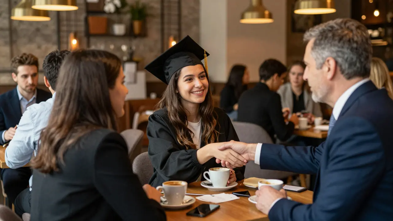 Networking-Event: Absolventen treffen auf Branchenexperten